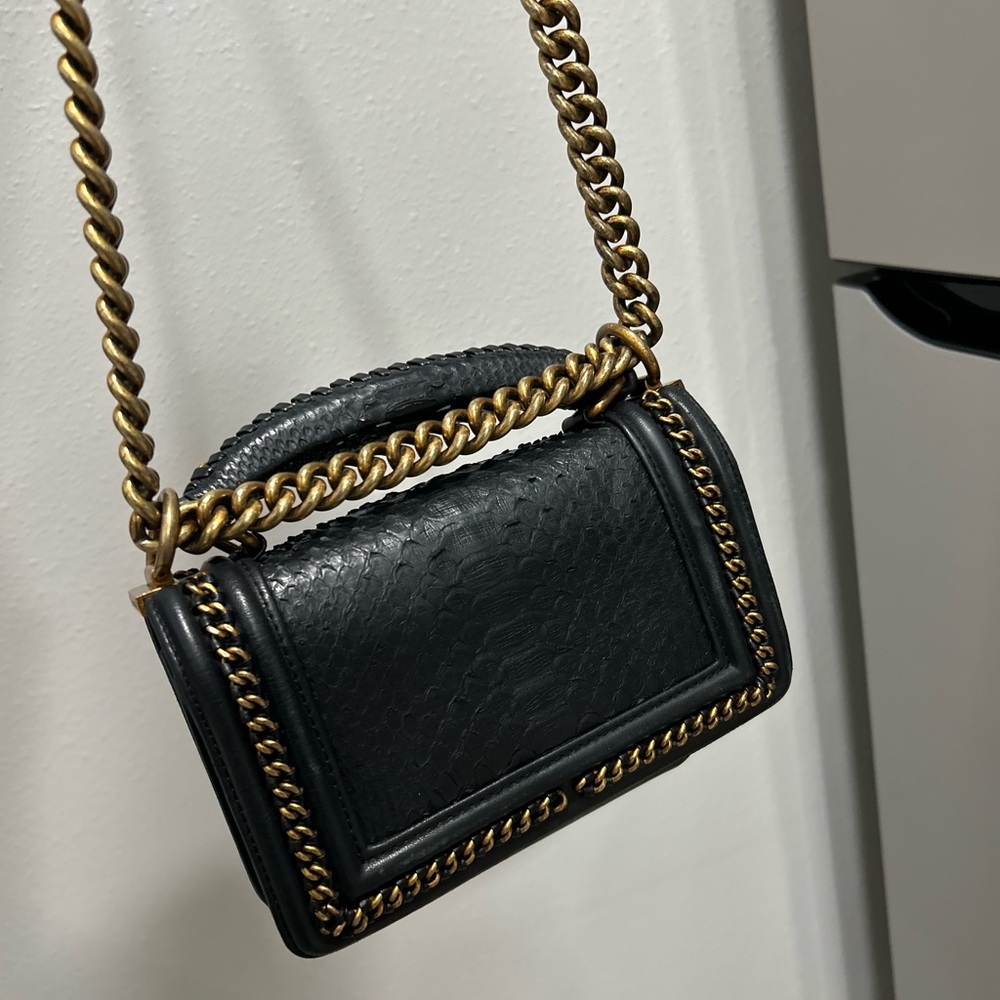 Chanel Python Boy Purse - image 4